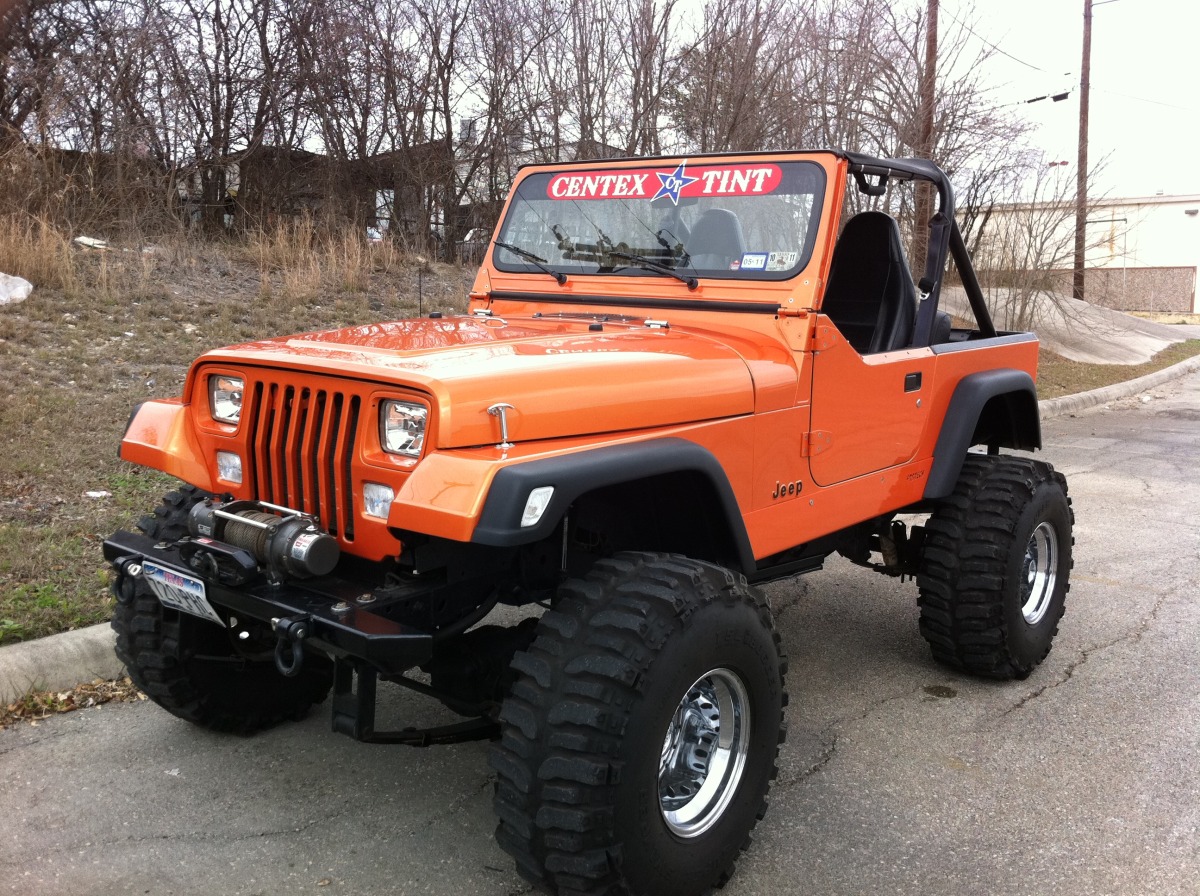 Customized jeep wrangler yj