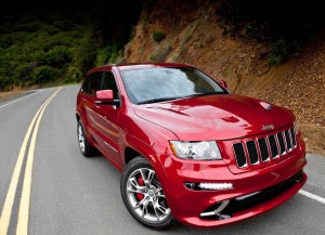 Jeep Grand Cherokee SRT8 2012 In Front-Side View