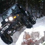 Jeep Wrangler Jumping On Ice