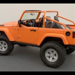 Orange Jeep Wrangler